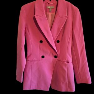 ASOS Bright Pink Double-Breasted Blazer